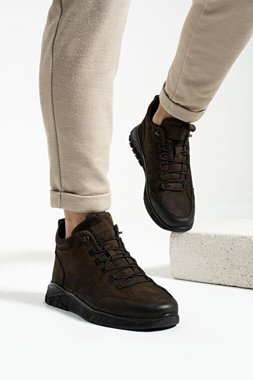 Hammer Jack Strande Hakiki Deri Kahverengi Nubuk Outdoor Erkek Bot - Görsel 3