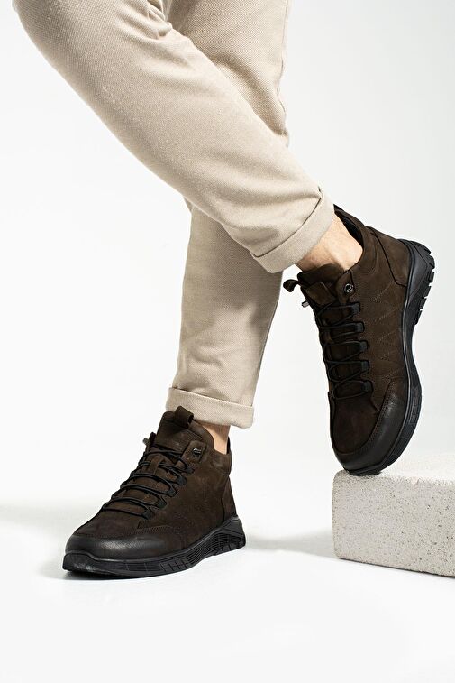 Hammer Jack Strande Hakiki Deri Kahverengi Nubuk Outdoor Erkek Bot - Görsel 4