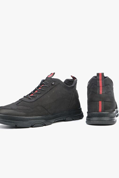 Hammer Jack Beckham Hakiki Deri Siyah Erkek Bot - Görsel 5