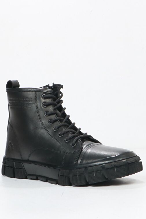 Hammer Jack Sanoro Hakiki Deri Siyah Outdoor Erkek Bot - Görsel 3