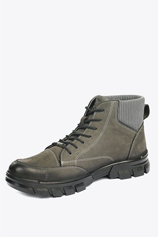Hammer Jack Joven Hakiki Deri Gri Outdoor Erkek Bot - Görsel 4