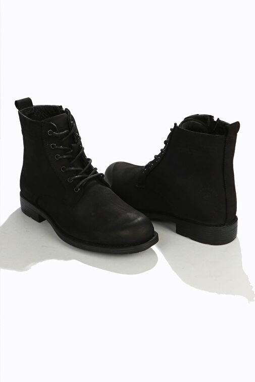 Hammer Jack Weste Hakiki Deri Siyah Outdoor Erkek Bot - Görsel 3