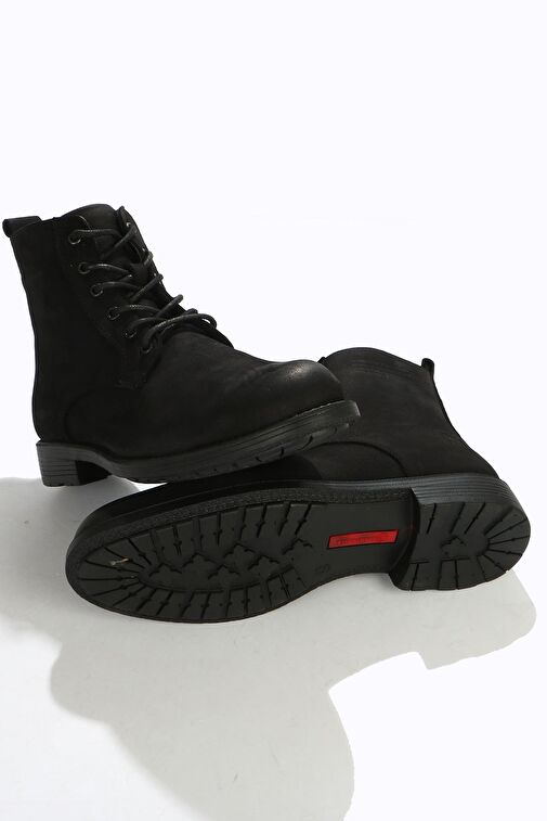 Hammer Jack Weste Hakiki Deri Siyah Outdoor Erkek Bot - Görsel 5