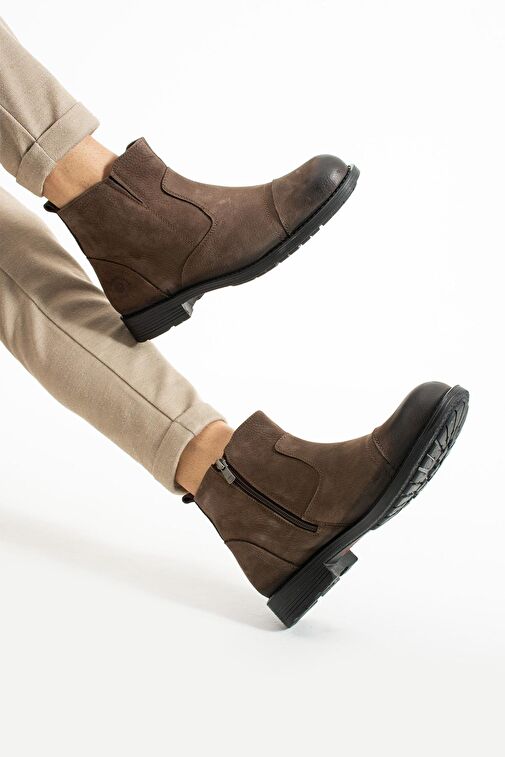 Hammer Jack Casas Hakiki Deri Kahverengi Erkek Bot - Görsel 4