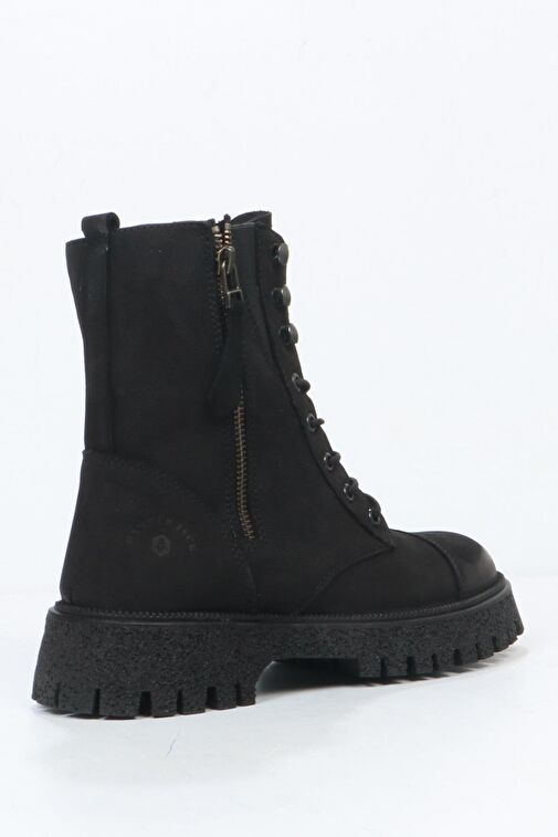 Hammer Jack Geillis Hakiki Deri Siyah Kadın Bot - Görsel 4