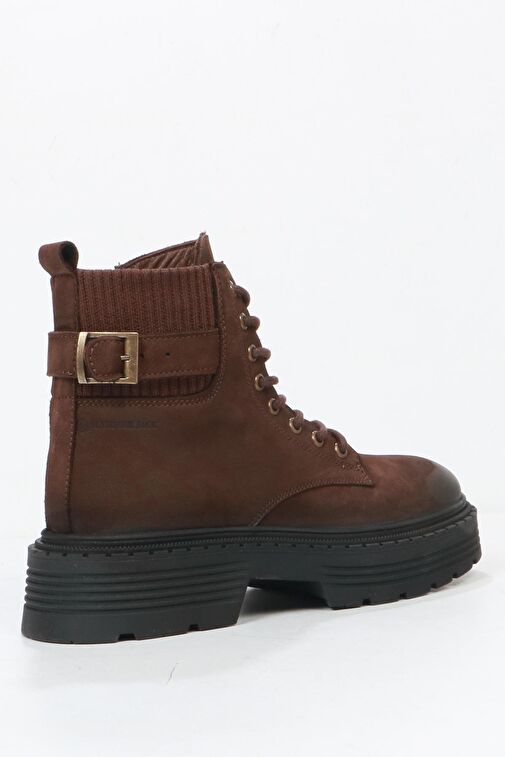 Hammer Jack Carmen Hakiki Deri Kahverengi Kadın Bot - Görsel 4