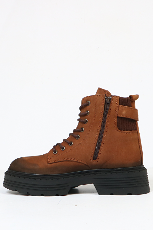 Hammer Jack Carmen Hakiki Deri Taba Kadın Bot - Görsel 5