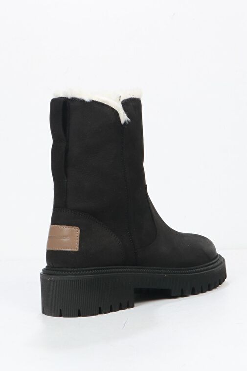 Hammer Jack Pilus Hakiki Deri Siyah Kadın Bot - Görsel 4