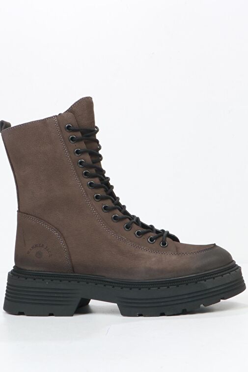 Hammer Jack Loberia Hakiki Deri Gri Kadın Bot - Görsel 2