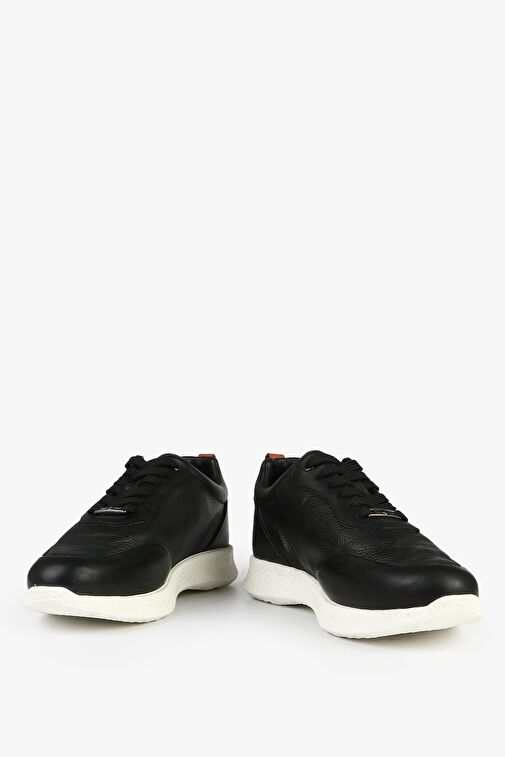 Hammer Jack Makela Hakiki Deri Siyah Beyaz Erkek Ayakkabı - Görsel 6