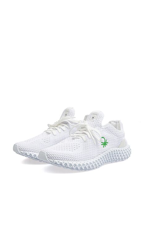 Benetton® | BN-30008 - 3570 Beyaz - Erkek Spor Ayakakbı - Görsel 4
