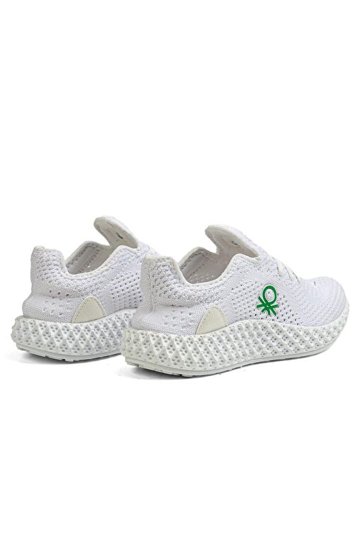 Benetton® | BN-30009 -3570 Beyaz - Kadın Spor Ayakkabı - Görsel 4
