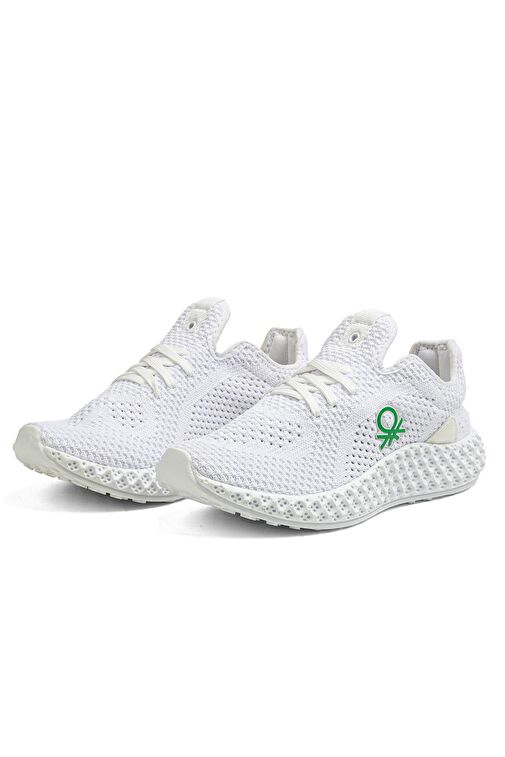 Benetton® | BN-30009 -3570 Beyaz - Kadın Spor Ayakkabı - Görsel 5