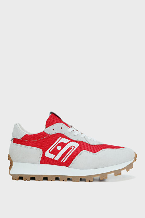 Arthur Erkek Deri Sneaker Ayakkabı Kırmızı - Görsel 2