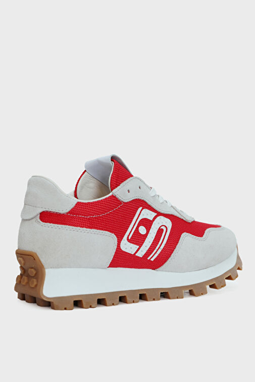 Arthur Erkek Deri Sneaker Ayakkabı Kırmızı - Görsel 3