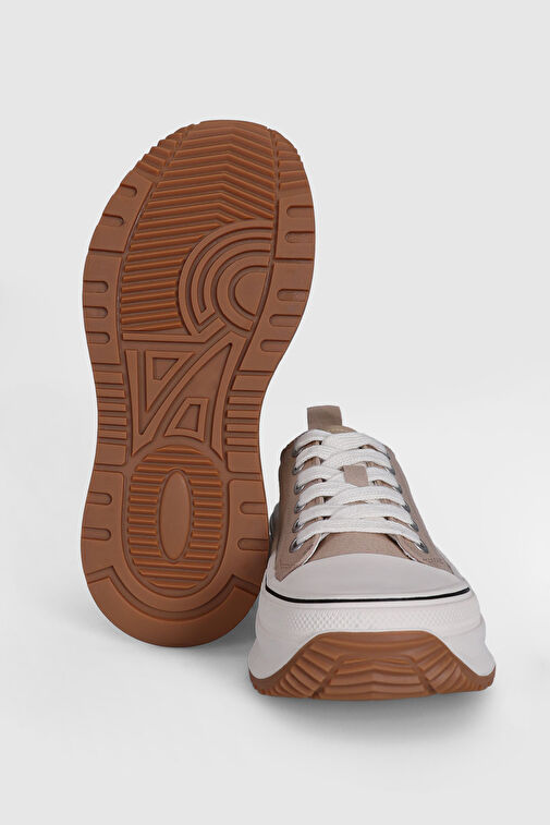 Shay Kadın Sneaker Ayakkabı Bej - Görsel 5