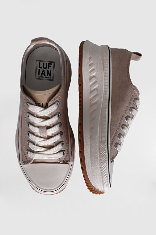 Shay Kadın Sneaker Ayakkabı Bej - Görsel 6