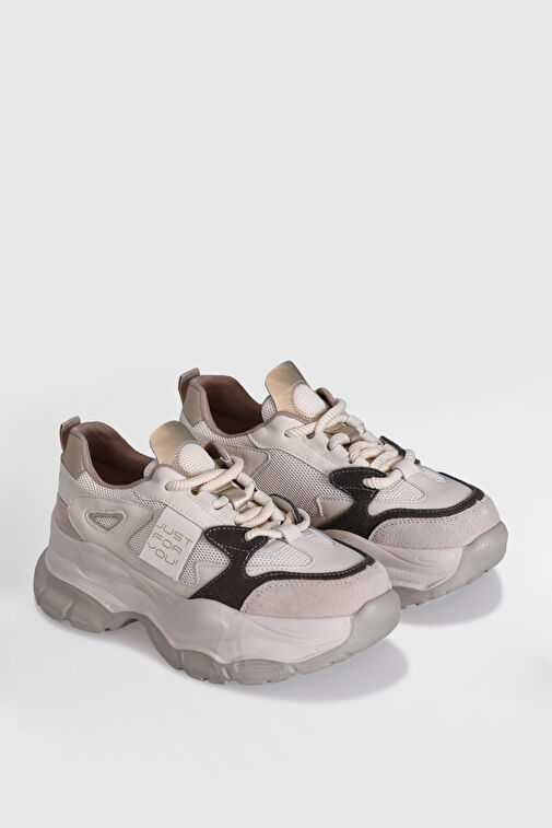 Terra Kadın Sneaker Ayakkabı Bej - Görsel 5