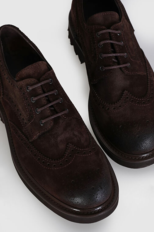 Danı Erkek Deri Ayakkabı Kahverengi - Görsel 4