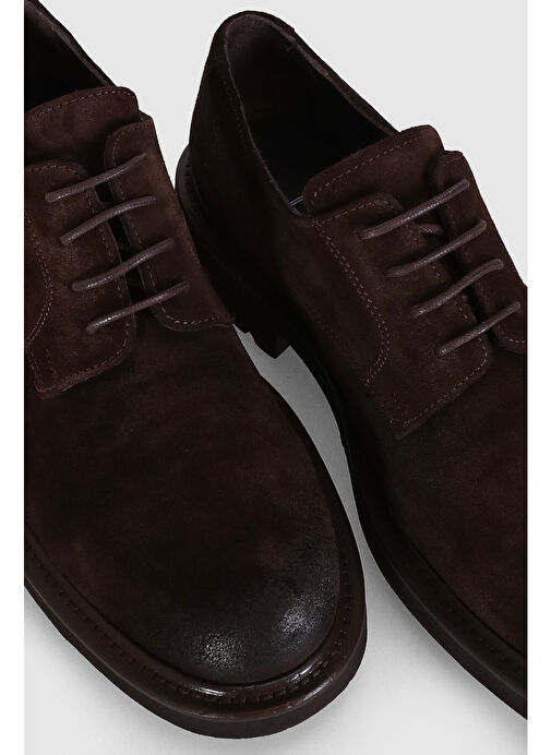 Scott Erkek Deri Ayakkabı Kahverengi - Görsel 4