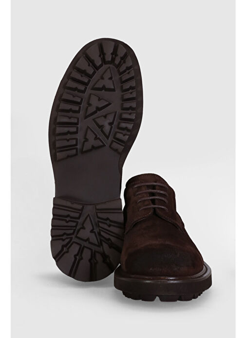 Scott Erkek Deri Ayakkabı Kahverengi - Görsel 5