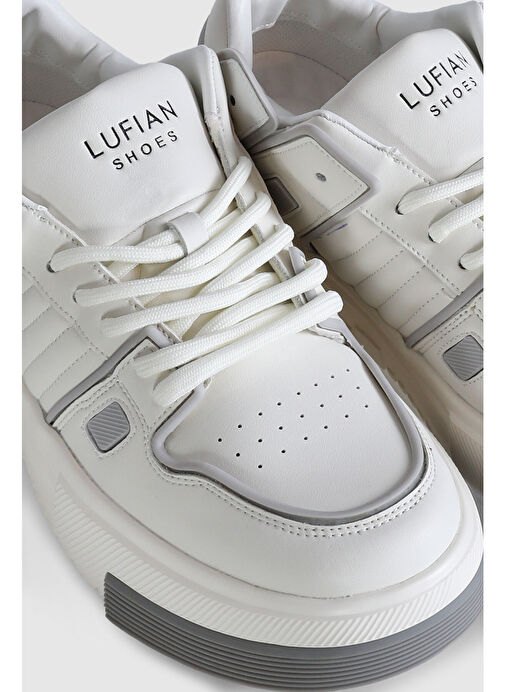 Olıver Erkek Deri Sneaker Ayakkabı Beyaz - Görsel 4