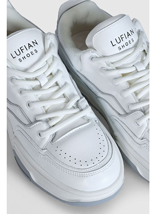 Mark Erkek Deri Sneaker Ayakkabı Beyaz - Görsel 4