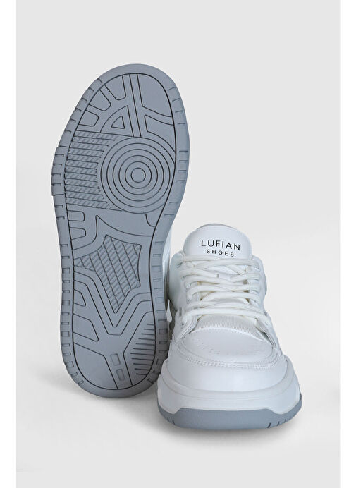 Mark Erkek Deri Sneaker Ayakkabı Beyaz - Görsel 5