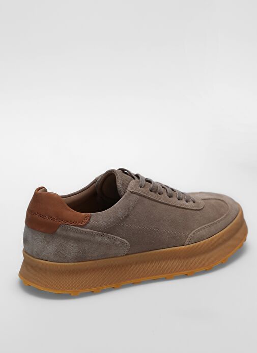 Adam Erkek Deri Sneaker Ayakkabı Bej - Görsel 3