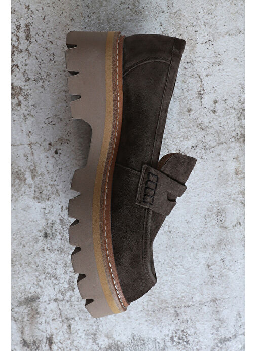 Mındy Kadın Deri Ayakkabı Kahverengi - Görsel 5