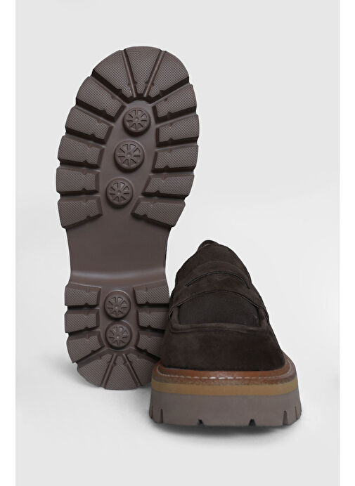 Mındy Kadın Deri Ayakkabı Kahverengi - Görsel 6