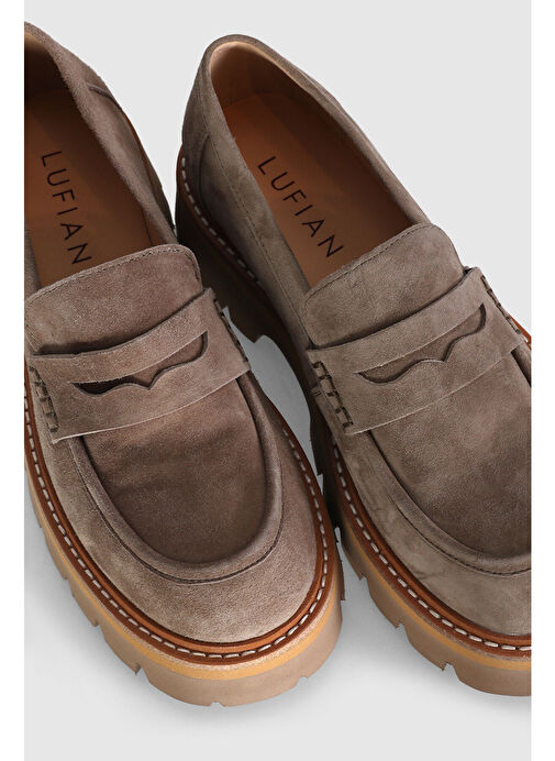 Mındy Kadın Deri Ayakkabı Bej - Görsel 4