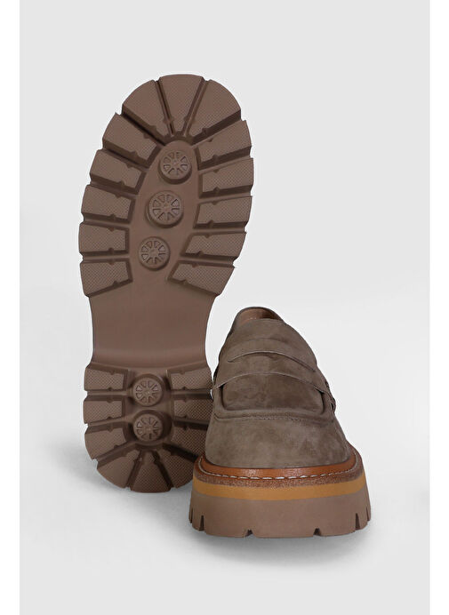 Mındy Kadın Deri Ayakkabı Bej - Görsel 5