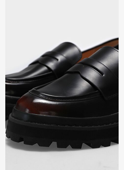 Denıs Kadın Deri Ayakkabı Bordo - Görsel 2