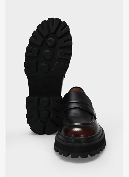 Denıs Kadın Deri Ayakkabı Bordo - Görsel 6