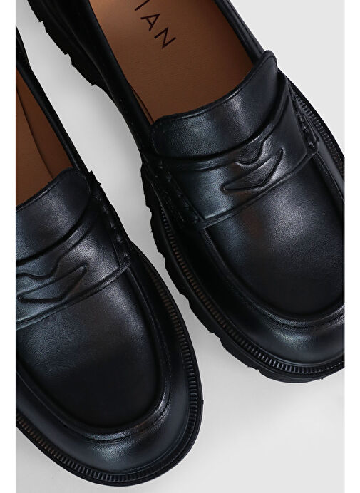 Anna Kadın Deri Ayakkabı Siyah - Görsel 4