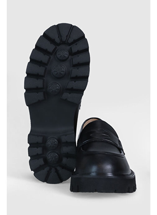 Anna Kadın Deri Ayakkabı Siyah - Görsel 5