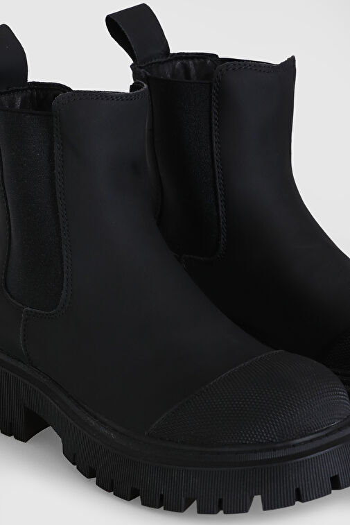 Sage Kadın Deri Bot Siyah - Görsel 4