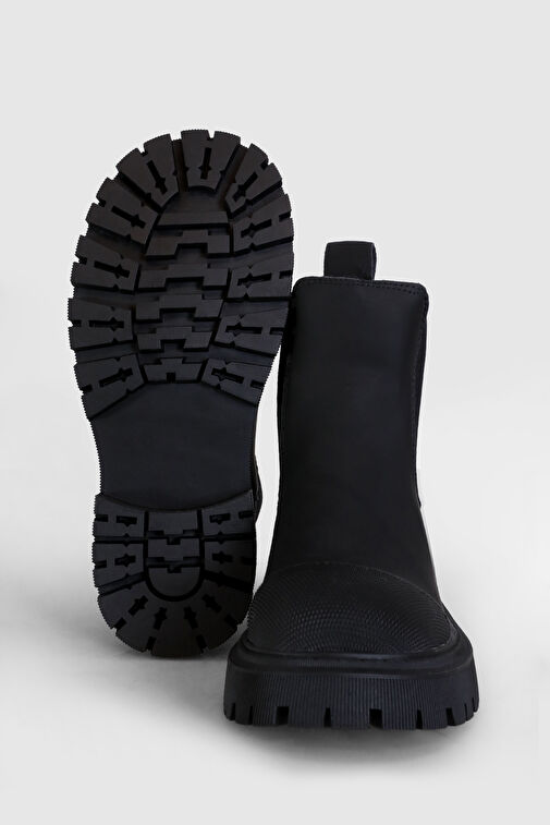 Sage Kadın Deri Bot Siyah - Görsel 5