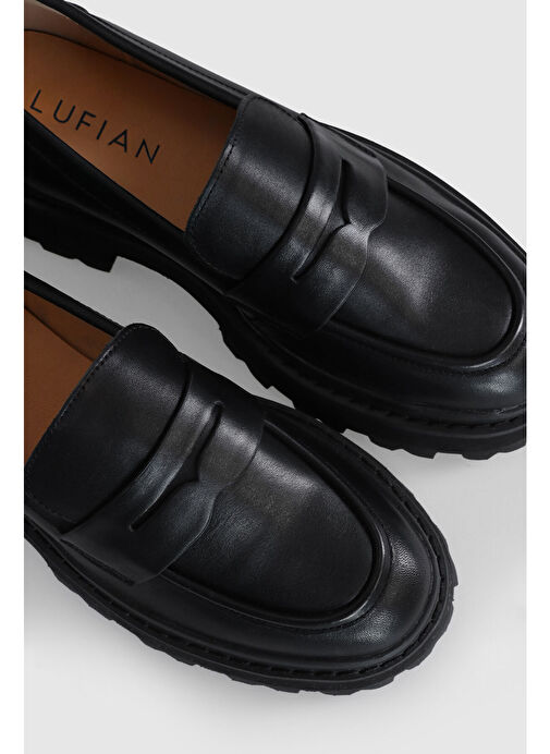 Denıs Kadın Deri Ayakkabı Siyah - Görsel 4