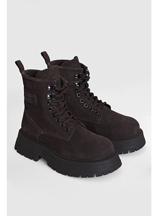 Ember Kadın Deri Bot Kahverengi - Görsel 6