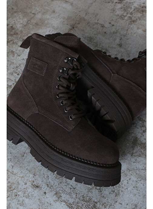 Ember Kadın Deri Bot Kahverengi - Görsel 7