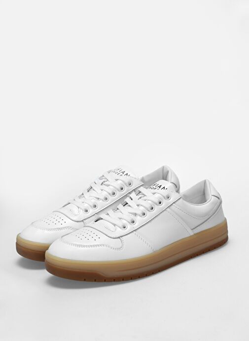 Omar Erkek Sneaker Ayakkabı Beyaz - Görsel 5