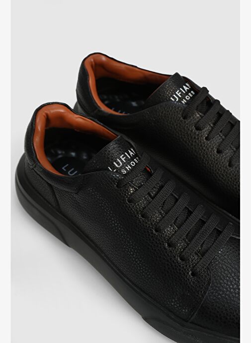 Tommy Erkek Deri Sneaker Ayakkabı Siyah - Görsel 3