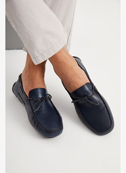 Giuseppe Mengoni Erkek Oxford ( Klasik) MO-7810-7574 Gıuseppe Mengonı Lacivert Spiro - Görsel 4