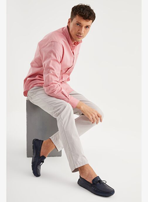 Giuseppe Mengoni Erkek Oxford ( Klasik) MO-7810-7574 Gıuseppe Mengonı Lacivert Spiro - Görsel 5