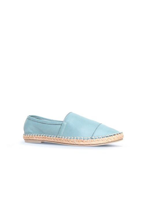 Bueno Shoes Mavi Deri Kadın Espadril Ayakkabı 01wj0300 - Görsel 3