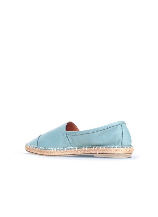 Bueno Shoes Mavi Deri Kadın Espadril Ayakkabı 01wj0300 - Görsel 5