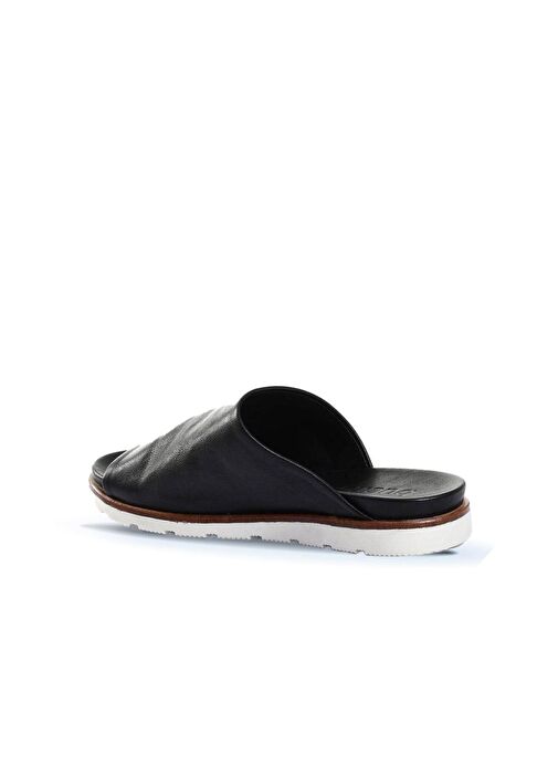 Bueno Shoes Siyah Deri-beyaz Tb Kadın Düz Terlik 01wl0503 - Görsel 5