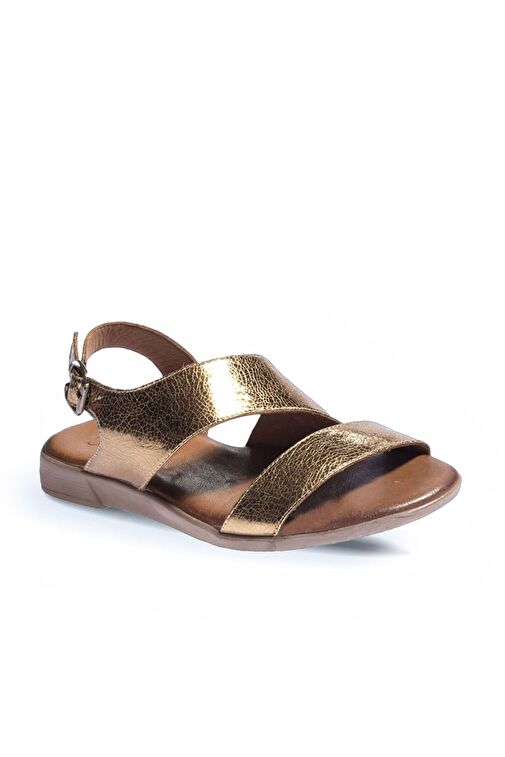 Bueno Shoes Bronz Deri Kadın Sandalet 01wl1508 - Görsel 3